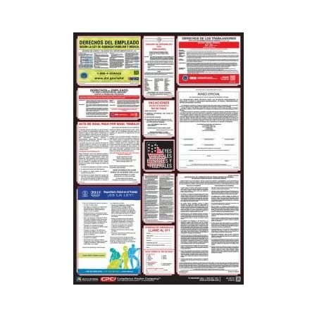 Accuform POSTERS COMBO STATE, FEDERAL AND OSHA PPG400GA PPG400GA
